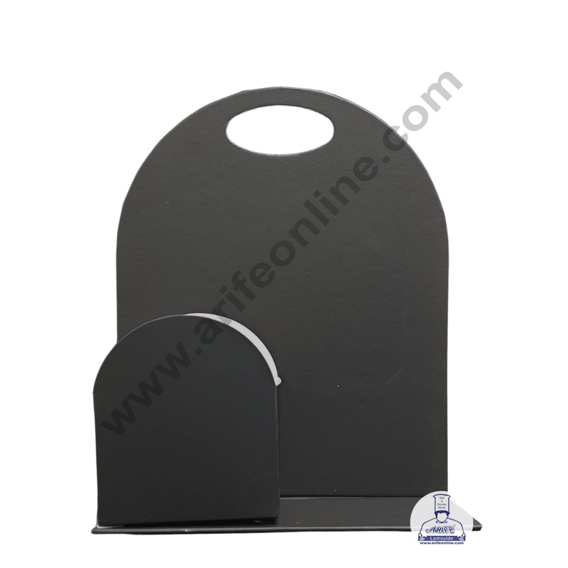 Black Foldable Cake and Flower Hamper - CAKE DECOR