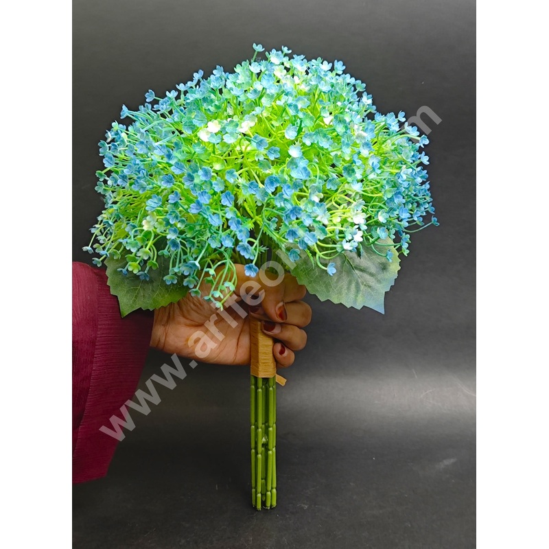 Cake Decor Small Gypsy Artificial Flower For Cake Decoration  Blue