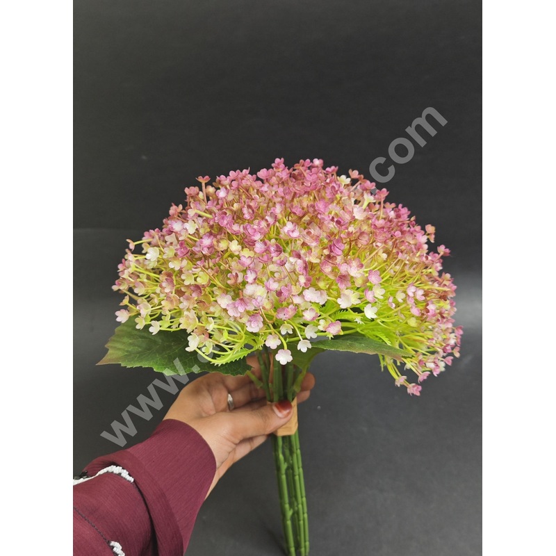 Cake Decor Small Gypsy Artificial Flower For Cake Decoration  Dark Pink