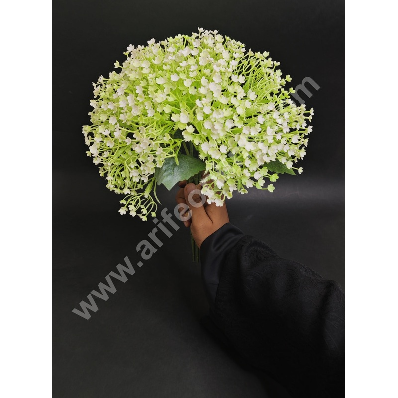 Cake Decor Small Gypsy Artificial Flower For Cake Decoration  White