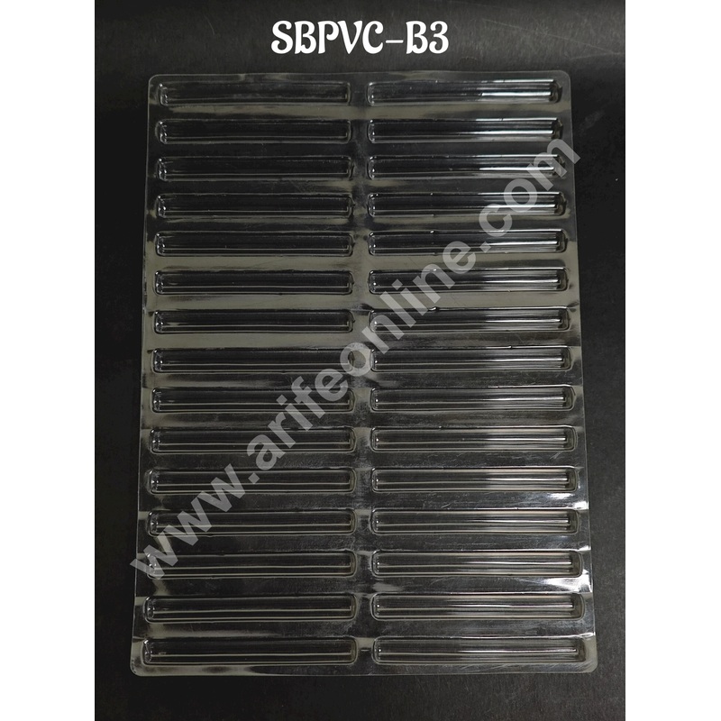 Clear Plastic PVC Cylindrical Stick Chocolate Mould  30 Cavity | Long Stick Shape Polycarbonate Mold (5 pc Pack) - CAKE DECOR