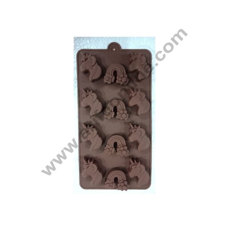 Cake Decor 12 Cavity Unicorn Hone Shape Silicone Chocolate Mould