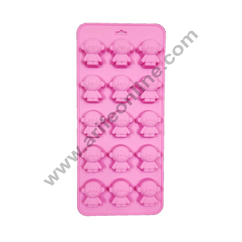 Cake Decor 15 Monkey Man Shape Silicone Chocolate Mould