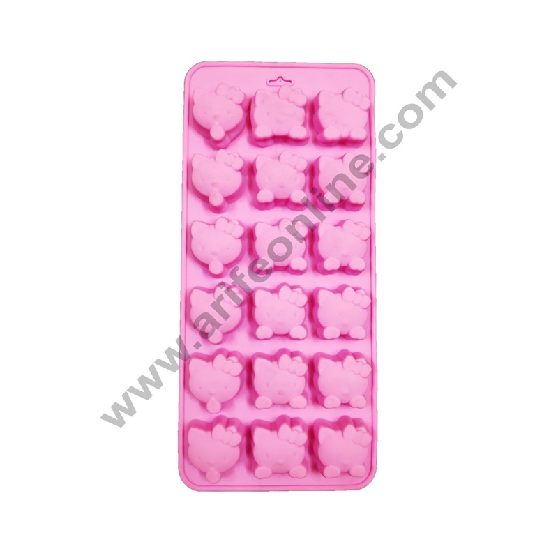 Cake Decor 18 Cavity Hello Kitty Shape Silicone Chocolate Mould