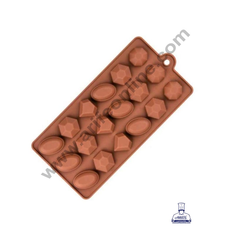 Cake Decor 18 Cavity Stone Shape Silicone Chocolate Mould