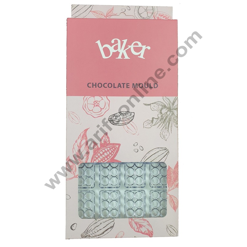 Cake Decor 20 Cavity Blocks Polycarbonate Chocolate Mould SBPS-016