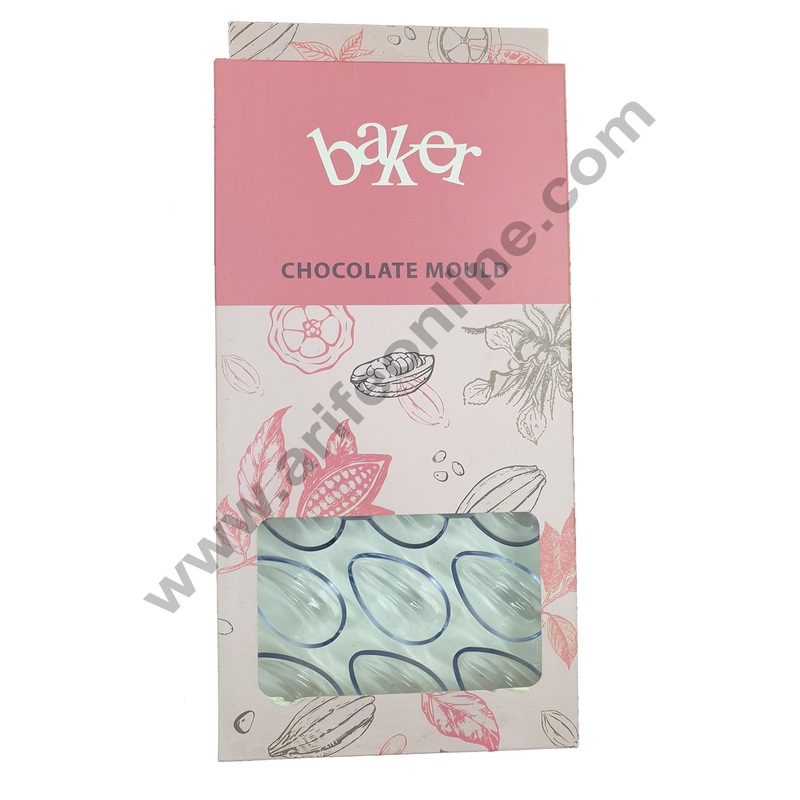 Cake Decor 21 Cavity Cocoa Bean Shape Mould Polycarbonate Chocolate Mould SBPS-010