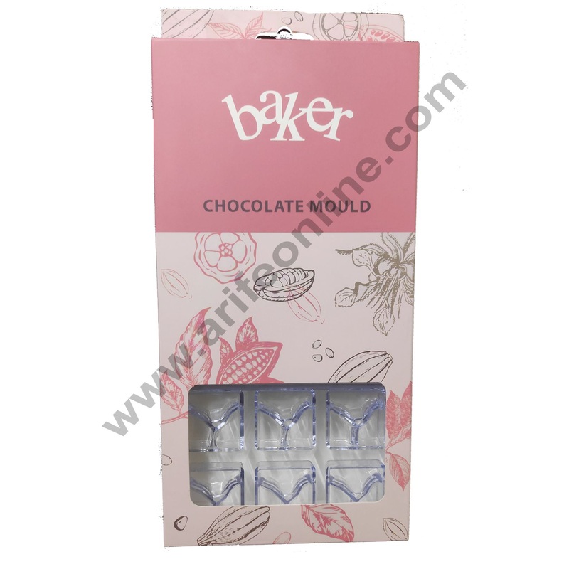 Cake Decor 21 Cavity Polycarbonate Chocolate Mould SBPS-026