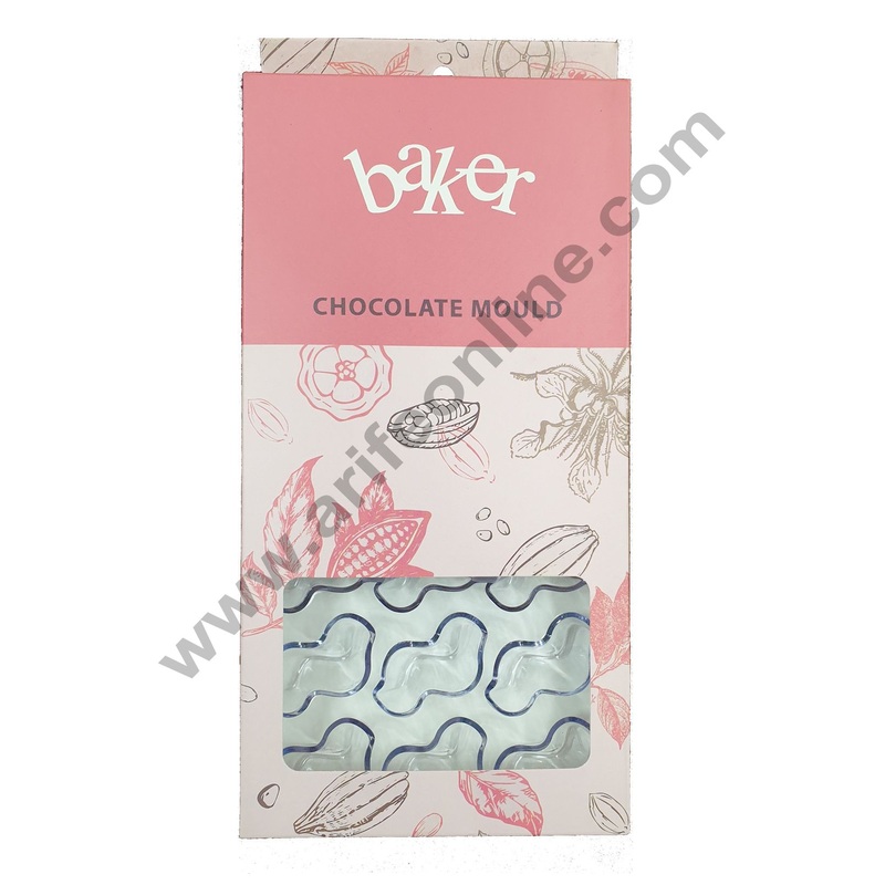 Cake Decor 21 Cavity Waves Polycarbonate Chocolate Mould SBPS-008