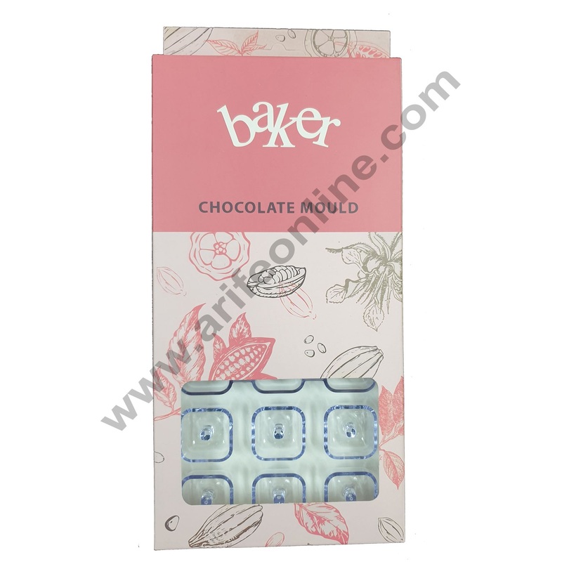 Cake Decor 21 Square Cavity Polycarbonate Chocolate Mould SBPS-020