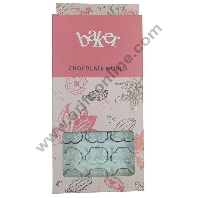 Cake Decor 24 Cavity Car and Bus Polycarbonate Chocolate Mould SBPS-025