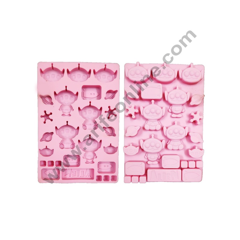 Cake Decor 26 Cavity Alien Shape Silicone Chocolate Mould