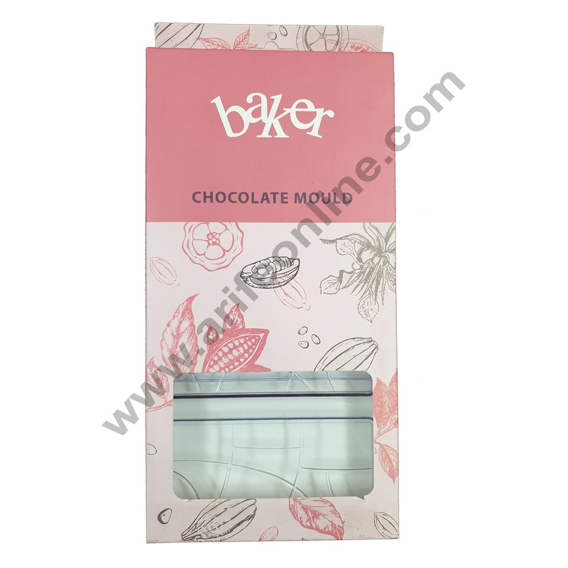 Cake Decor 4 Cavity Brake Bar  Polycarbonate Chocolate Mould SBPS-013