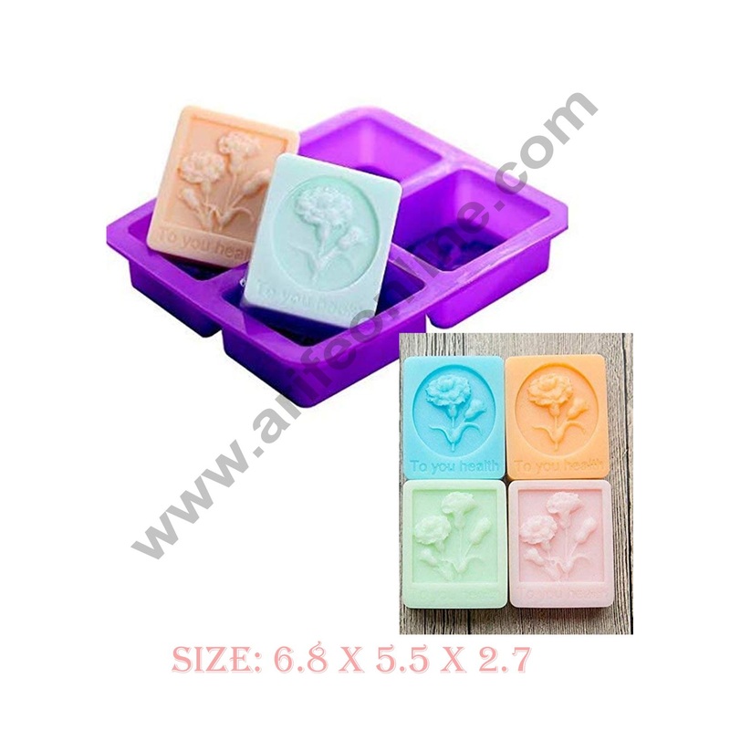 Cake Decor 4 Cavity Flower with To You Health Silicone Moulds for Soaps and Chocolate Jelly DessertsMould