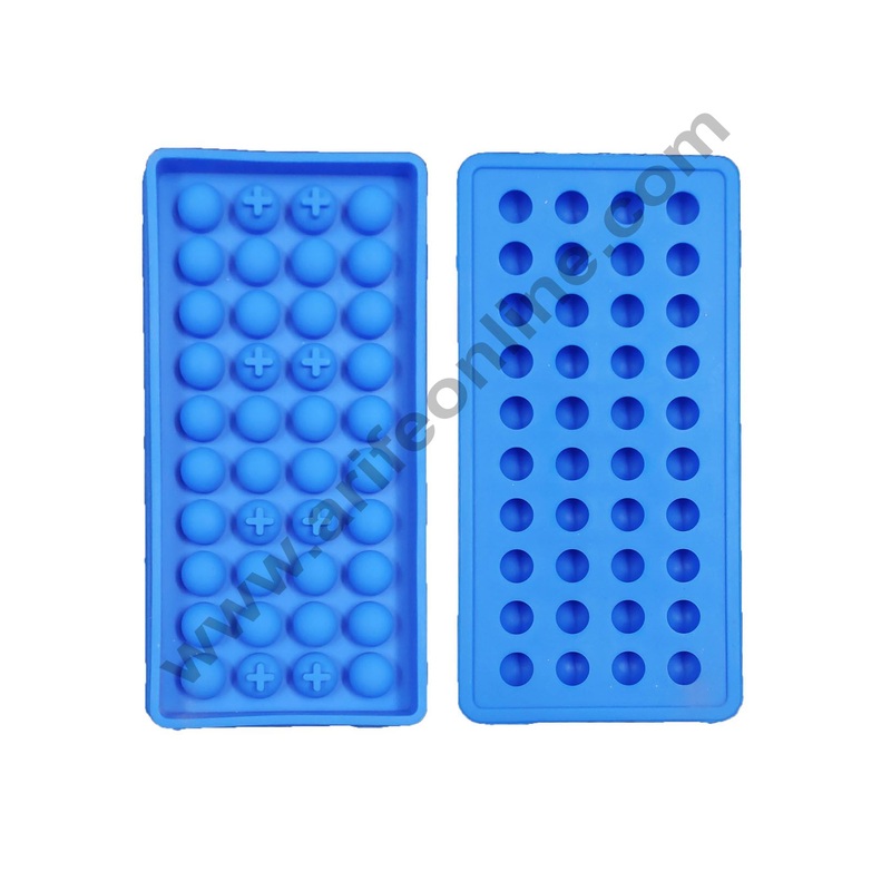 Cake Decor 40 Cavity Mini Ice Cube Shape Mold Silicone Chocolate Mould