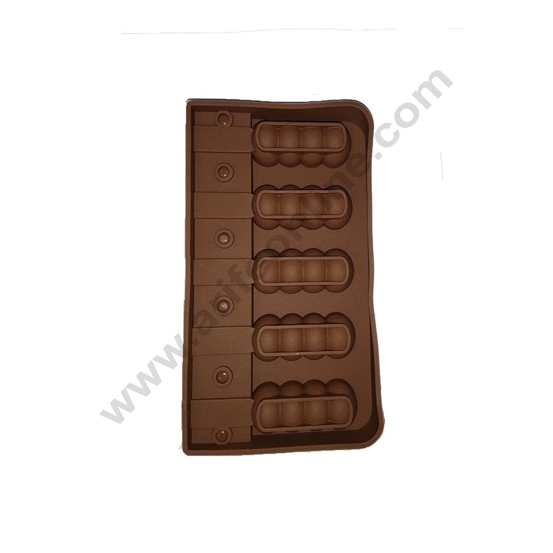 Cake Decor 5 Cavity Ice Cream Shaped Cupcake Pocket Shaped Silicone Mould
