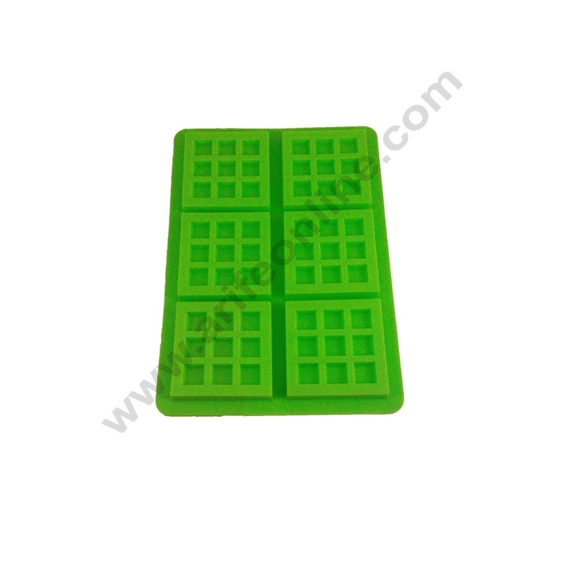 Cake Decor 6 in 1 Silicon Bakeware Waffle Mould Cupcake Moulds Muffin Mould