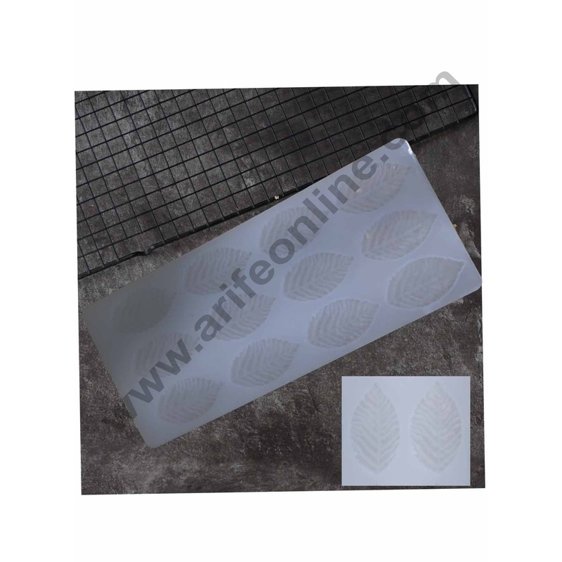 Cake Decor Silicon 12 in 1 Small Leaf Shape Chocolate Garnishing Mould Cake Insert Decoration Mould