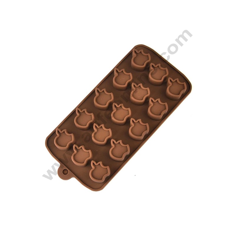 Cake Decor Silicon 15 Cavity iPhone Apple Brown Chocolate Mould, Ice Mould, Chocolate Decorating Mould