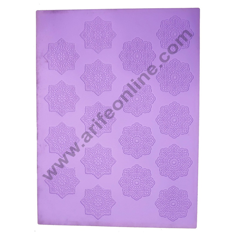 Cake Decor Silicone Cake Border Lace Mould Fondant Cake Decorative Silicone Lace Mat Cake Decorating Tools Baking Mat SBLM-3002