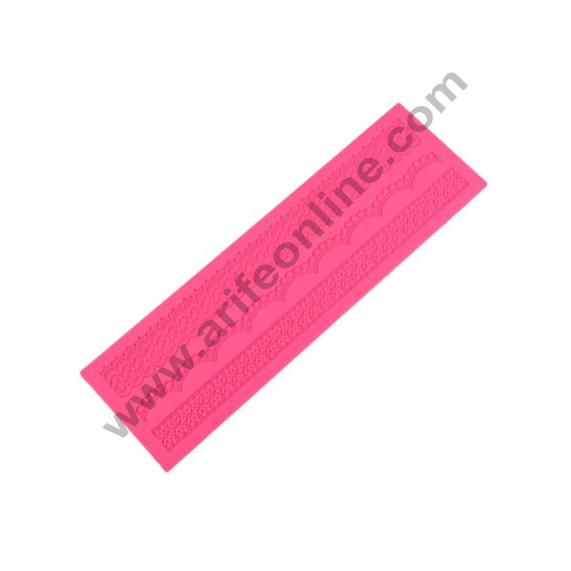 Cake Decor Silicone Cake Border Lace Mould Fondant Cake Decorative Silicone Lace Mat Cake Decorating Tools Baking Mat SBLM-3008