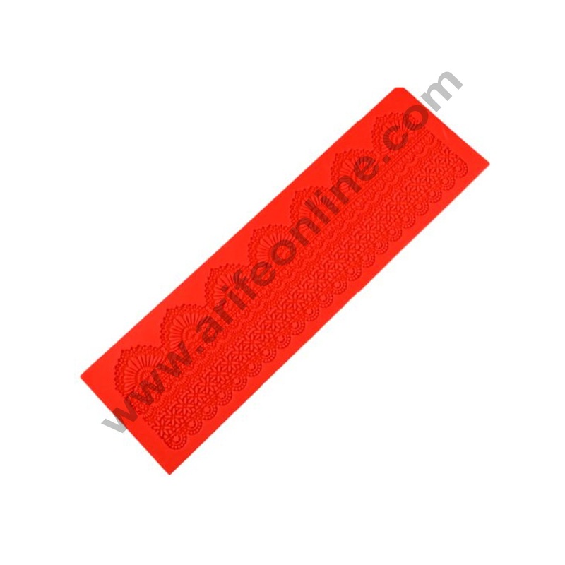 Cake Decor Silicone Cake Border Lace Mould Fondant Cake Decorative Silicone Lace Mat Cake Decorating Tools Baking Mat SBLM-3010