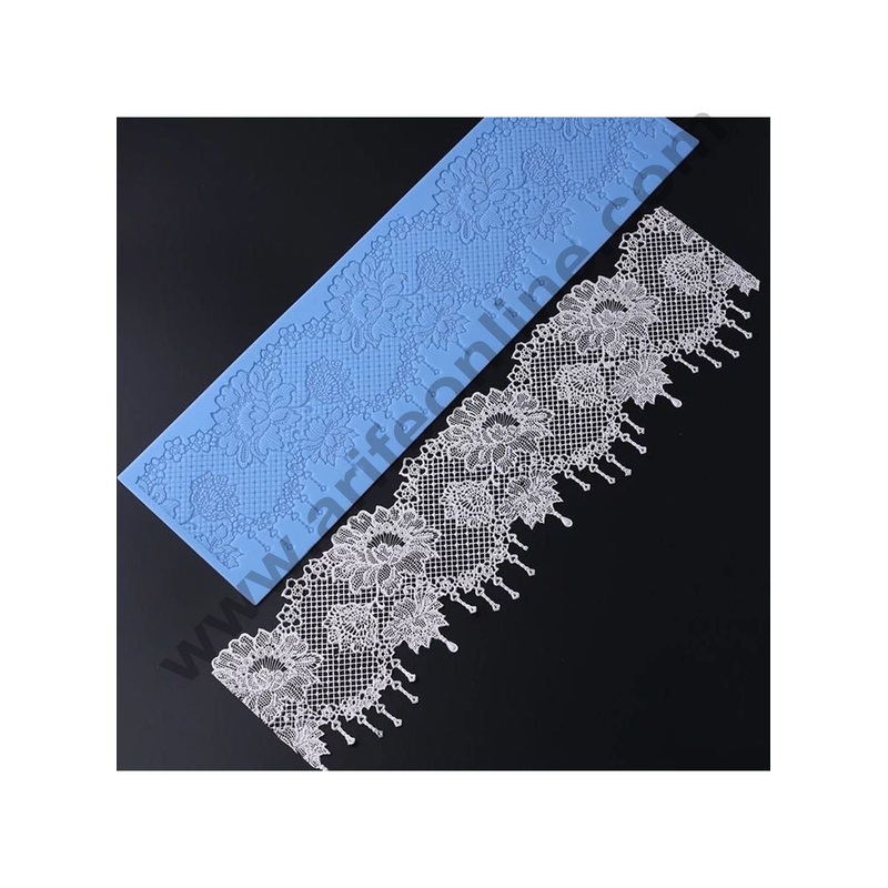 Cake Decor Silicone Cake Border Lace Mould Fondant Cake Decorative Silicone Lace Mat Cake Decorating Tools Baking Mat SBLM-3011