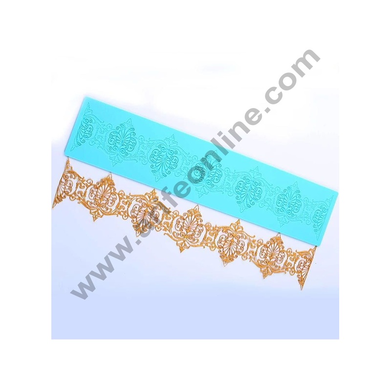 Cake Decor Silicone Cake Border Lace Mould Fondant Cake Decorative Silicone Lace Mat Cake Decorating Tools Baking Mat SBLM-3015