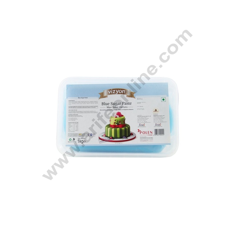 Vizyon Sugar Paste (Fondant) - Blue, 1kg