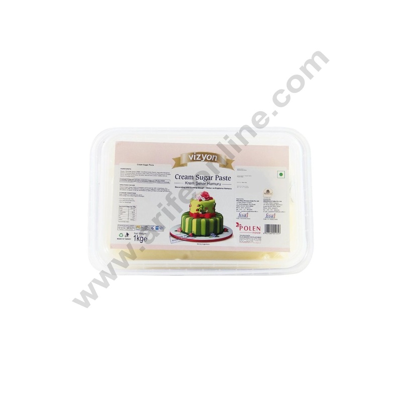 Vizyon Sugar Paste (Fondant) -Cream, 1kg