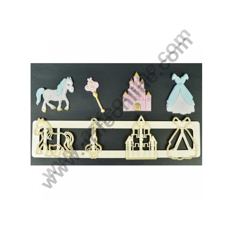 Cake Decor 1 Pc Fairy Tale Tappet Cutter Plastic Fondant Cutter Gumpaste Cutter