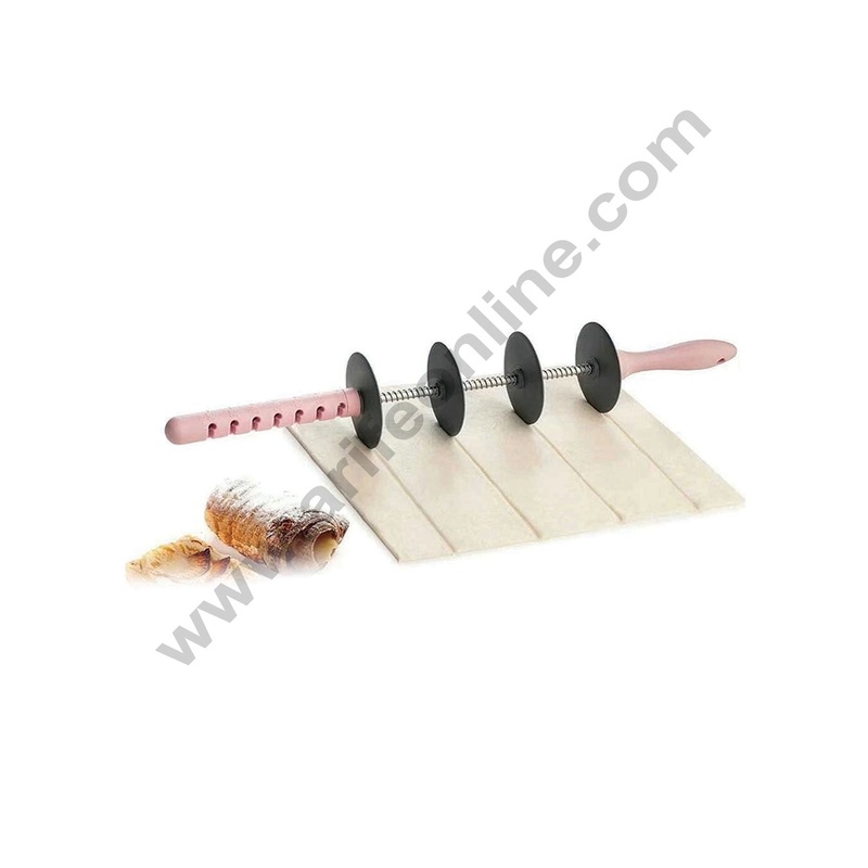 Cake Decor 1pc Blade Adjustable Rolling Roller Cutter Cookie and Pastry Cutter