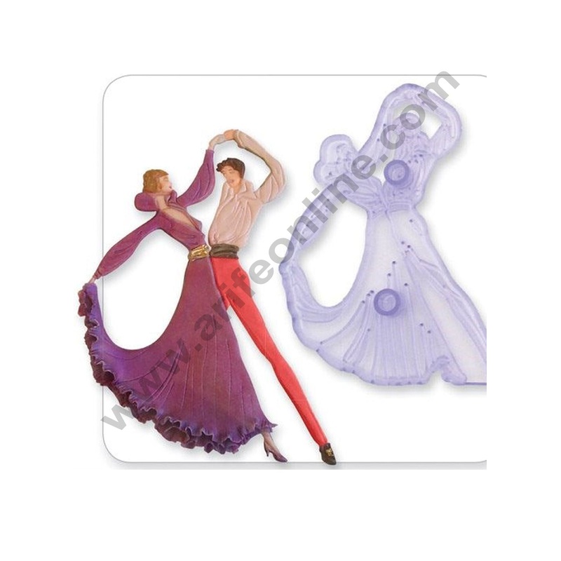 Cake Decor 1Pc Plastic Stylised Dancers and art Nouvea Panel Fondant cutter