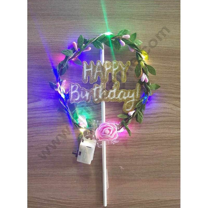Cake Decor LED Cake Topper Happy Birthday
