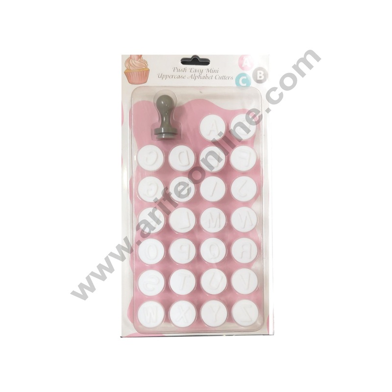 Cake Decor Mini Upper Case Alphabet Letter Stamp Cookie Cutter Fondant Cutters