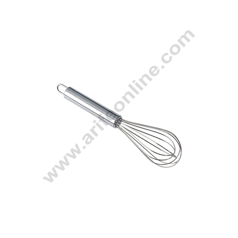 Cake Decor Stainless Steel 10 inch Hand Whisk Egg Beater Kitchen Blender Stainless Steel Ball Whisk