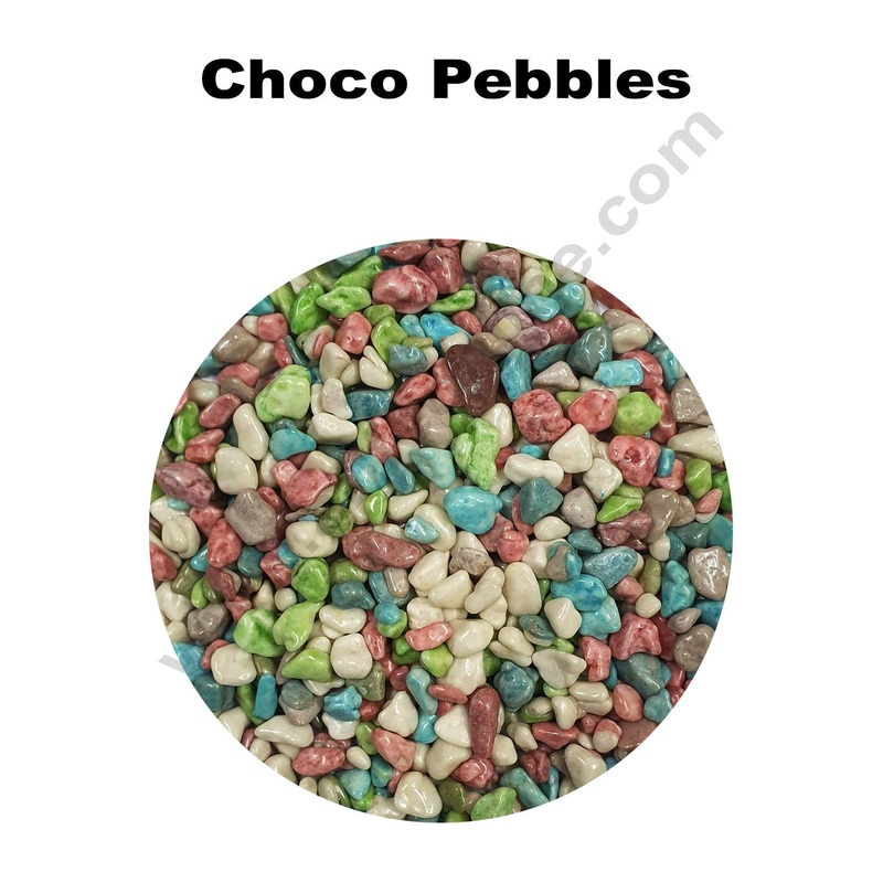 Cake Decor Sugar Candy - Choco Pebbles Multi Colors Choco Stones