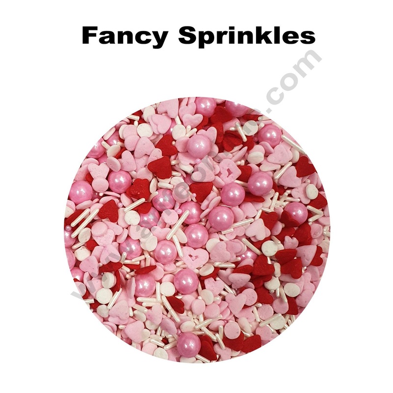 Cake Decor Sugar Candy - Fancy Sprinkles Mix Vermicelli Mix Ball and Heart Confetti