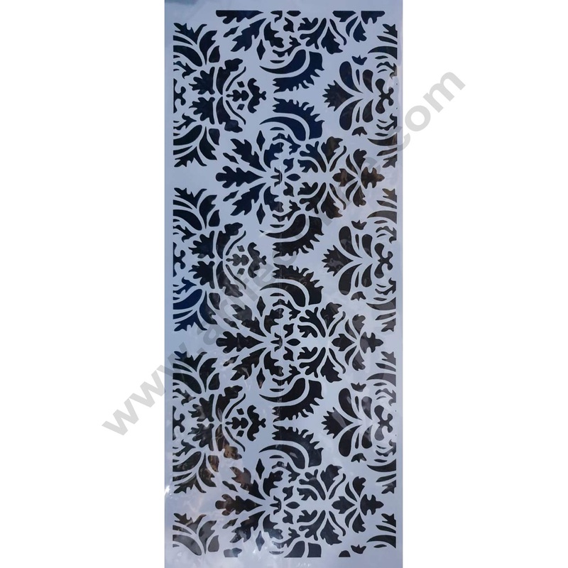 Cake Decor Wedding Cake Stencil, Cake Border Side Decoration Tool Floral Design SBST-017