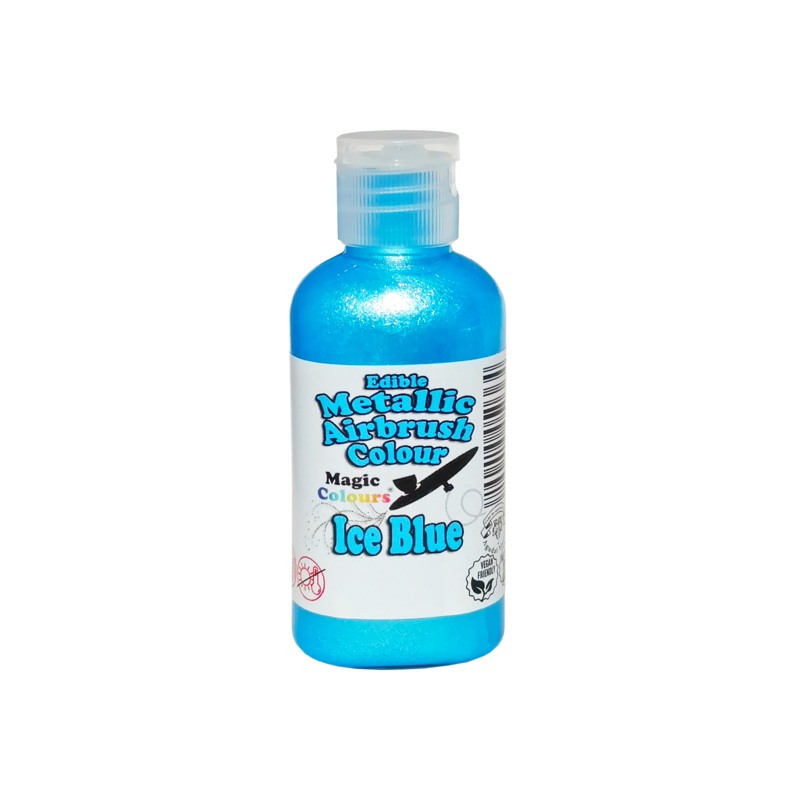 Magic Colours Edible Metallic Airbrush Colour- Ice Blue (55ml)