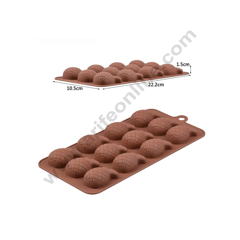 Cake Decor 12 Cavity Pineapple Shape Silicone Chocolate Mould