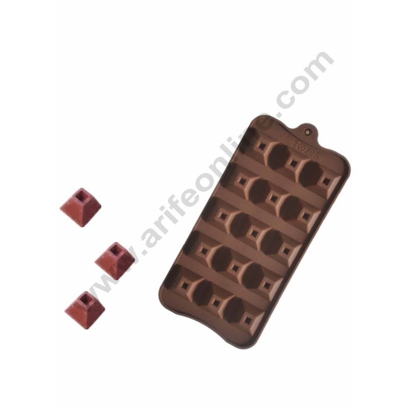 Cake Decor 15 Cavity Pyramid Shape Silicone Chocolate Mould
