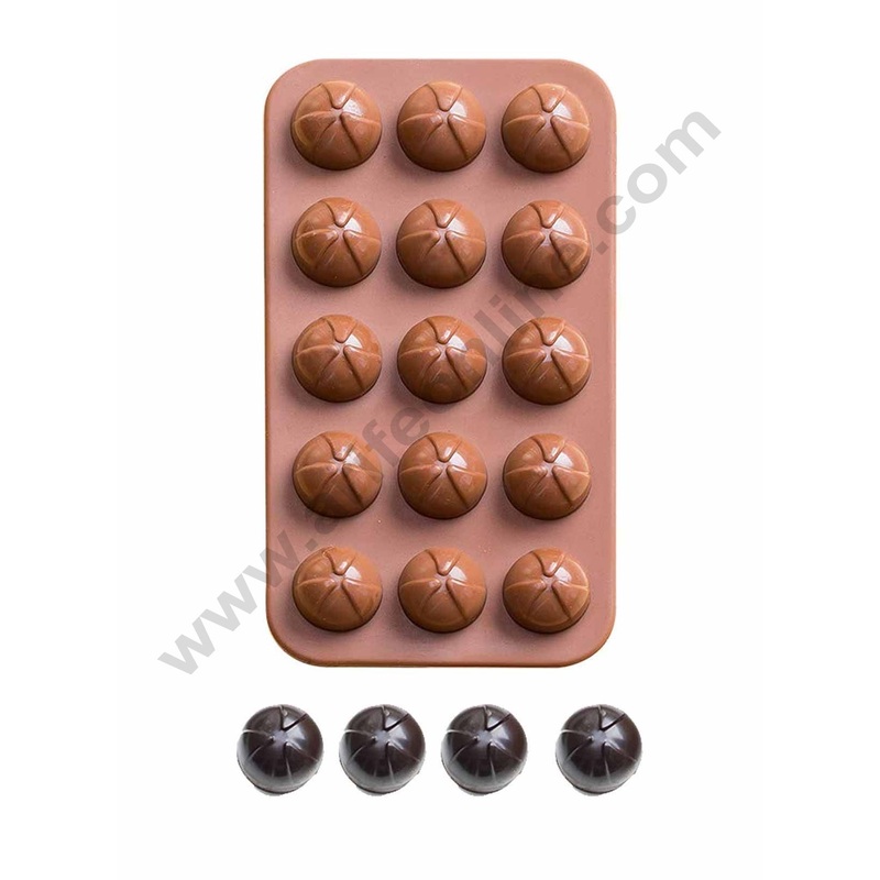 Cake Decor 15 Cavity Round Cuts Shape Silicone Chocolate Mould