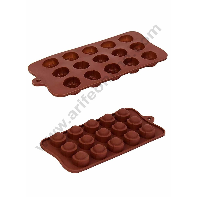 Cake Decor 15 Cavity Semi Round Silicone Chocolate Mould