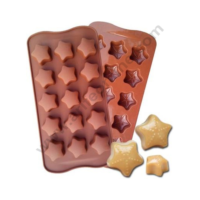 Cake Decor 15 Cavity Stars Shape Silicone Chocolate Mould