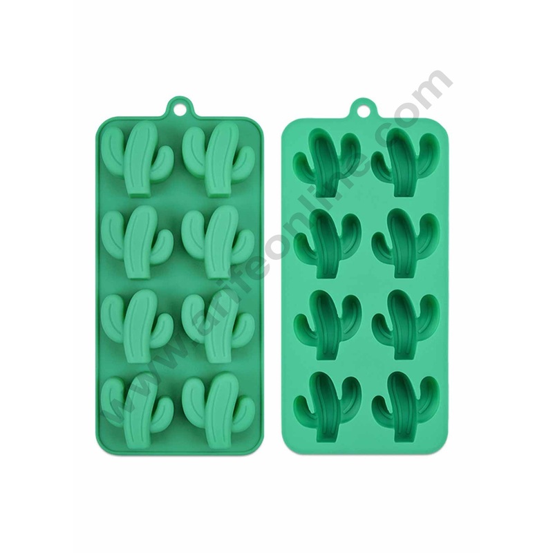 Cake Decor 8 Cavity Cactus Shape Silicone Chocolate Mould