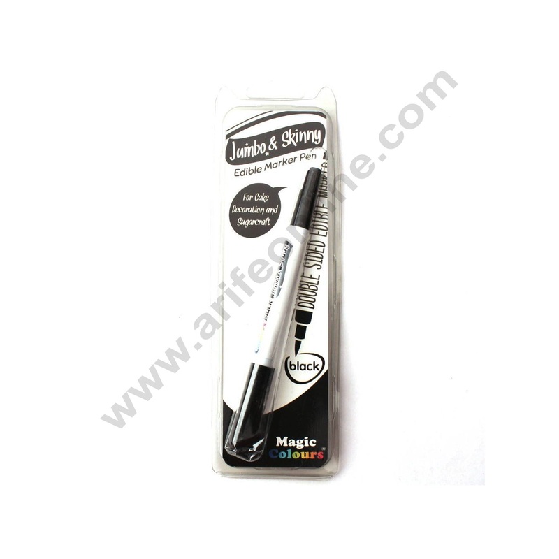 Magic Colours Double Sided Edible Marker Pen (Black)