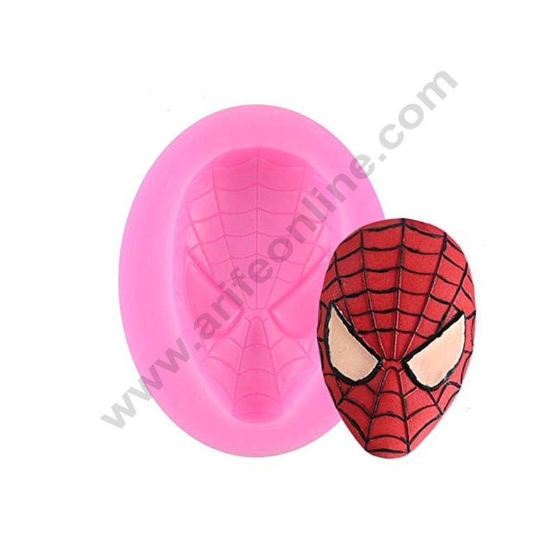 Cake Decor 1 Cavity 3D Spiderman Face Fondant Marzipan Mould