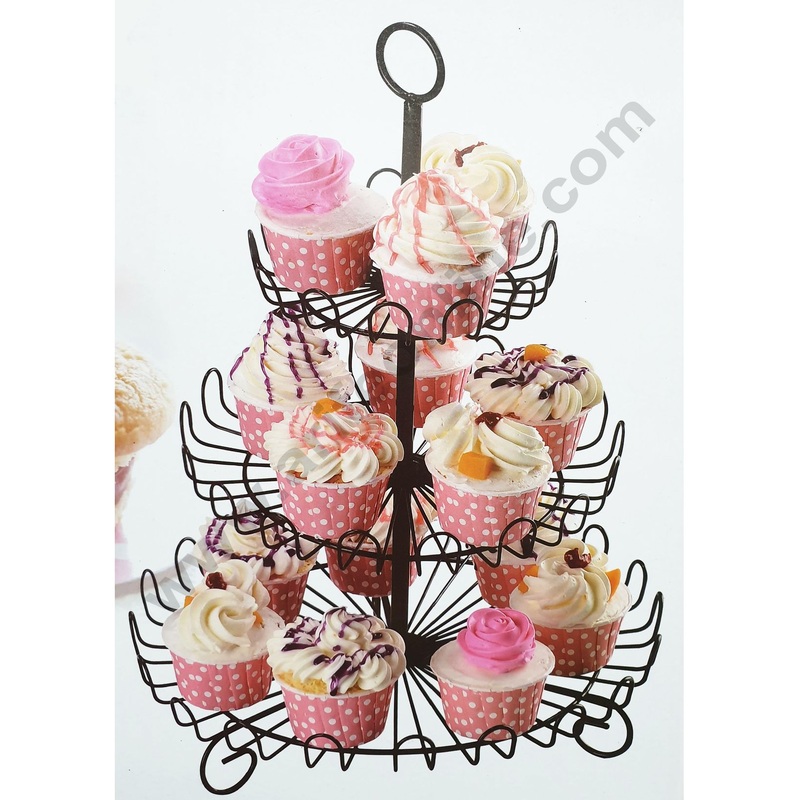 Cake Decor 3 Tier Wired Cupcake Stand 15 Cupcake Holder