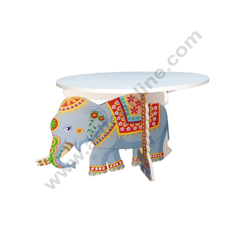 Cake Decor 3D Printed Sun Board Elephant Cup Cake Stand Diameter top 10in